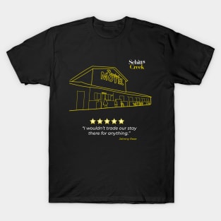 Schitt's Creek Rosebud Motel and Review by Johnny Rose T-Shirt